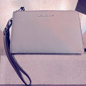 Gray Michael Kors Wristlet wallet
